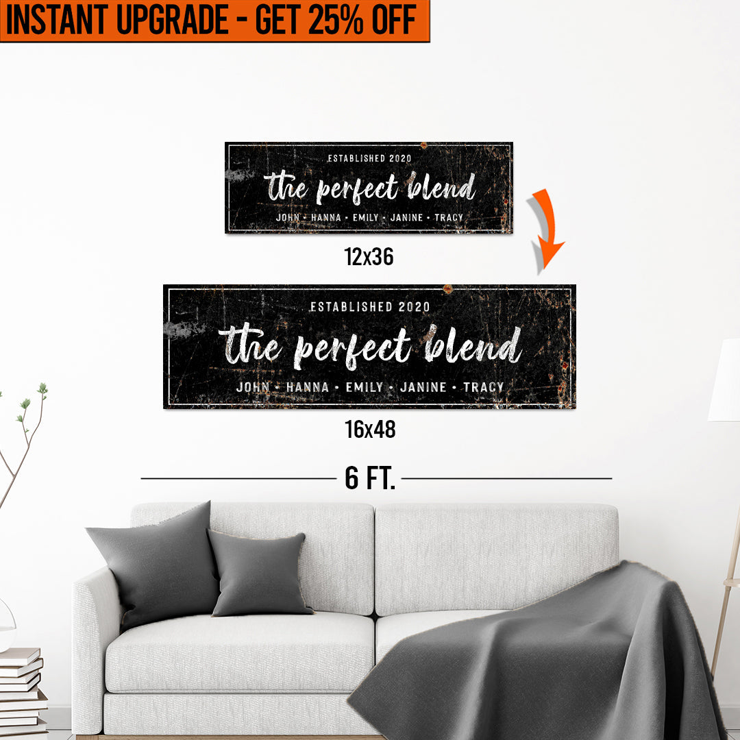 Upgrade Your 12x36 Inches &amp;#39;The Perfect Blend&amp;#39; (Style 2) Canvas To 16x48 Inches