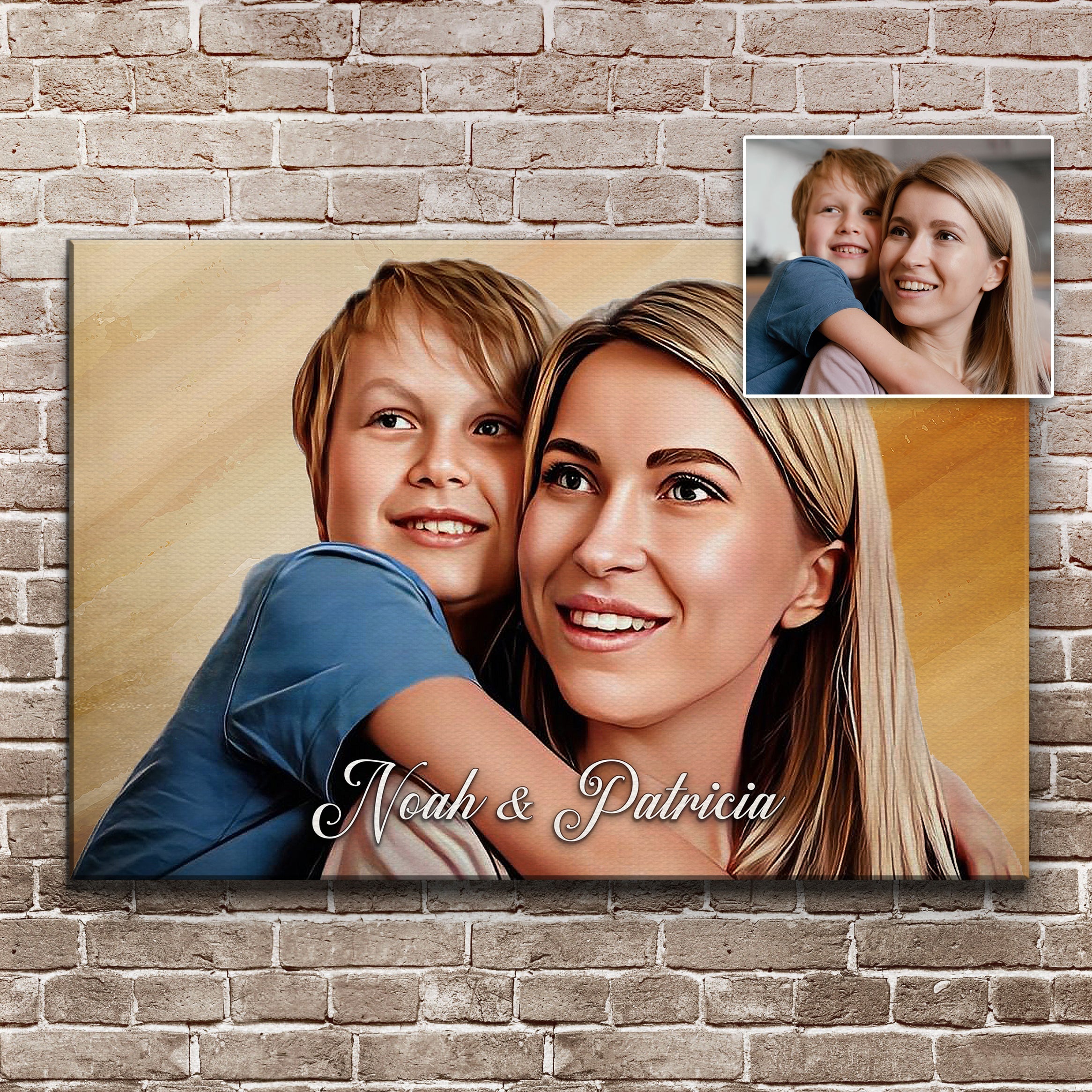 Mother&amp;#39;s Day Cartoon Portrait Sign