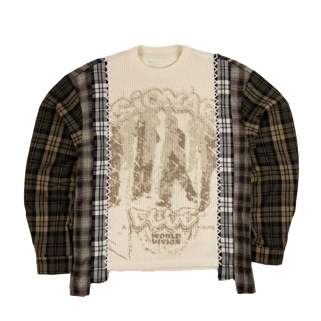 &amp;quot;HARVEST PATCHWORK&amp;quot; KNITTED FLANNEL