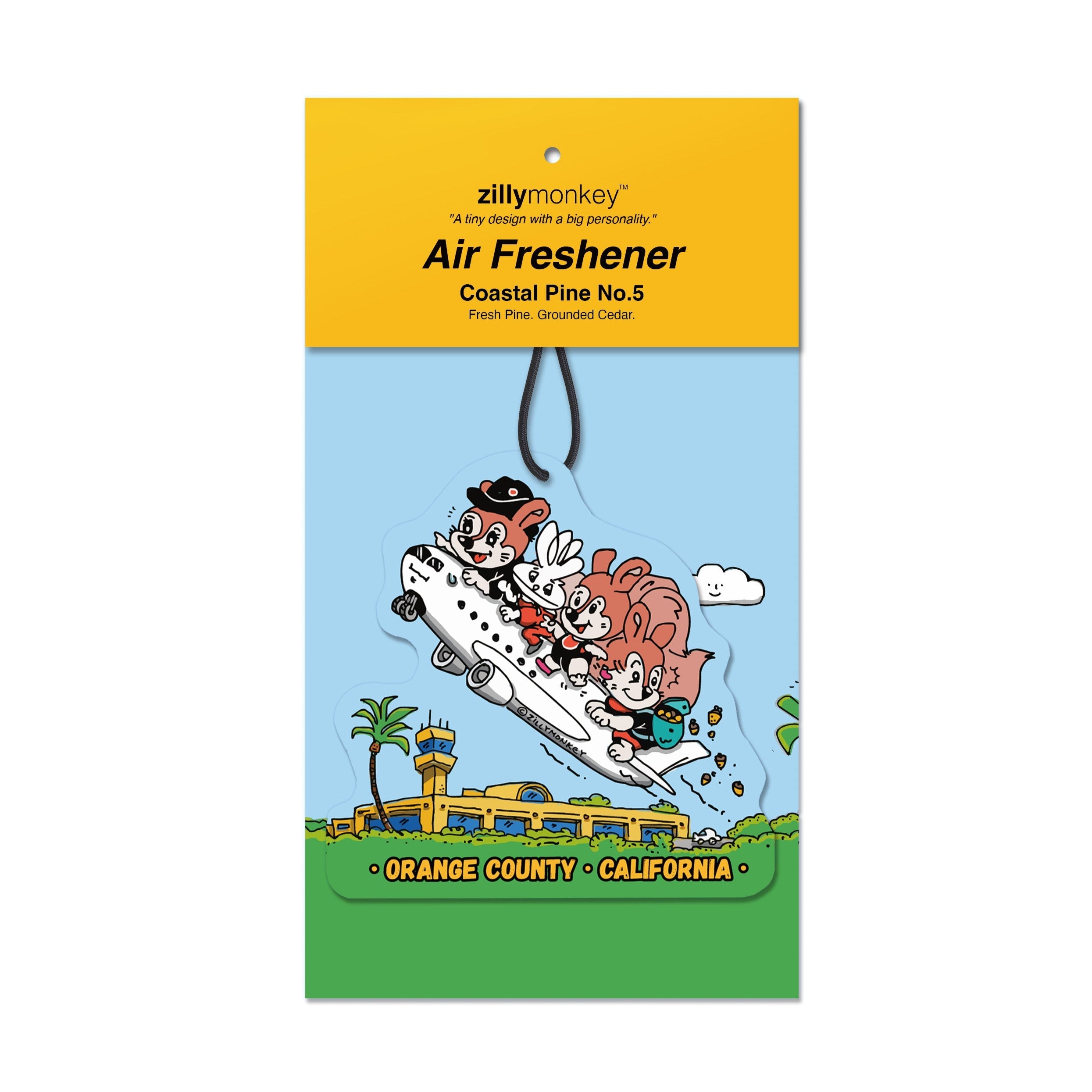 ZillyTales Air Freshener - Coastal Pine No. 5: Runway Rumble, Orange County