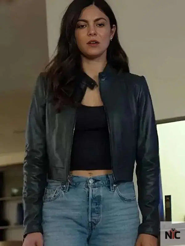 FUBAR S02 Emma Brunner Black Leather Jacket