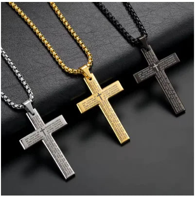 Style Loft Collection Saveane Daily Bread Scripture Stainless Steel Necklace