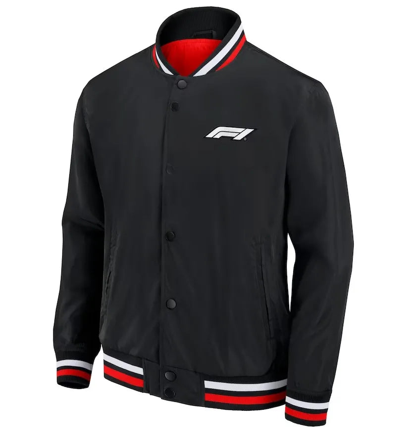 Formula 1 Black Satin Jacket