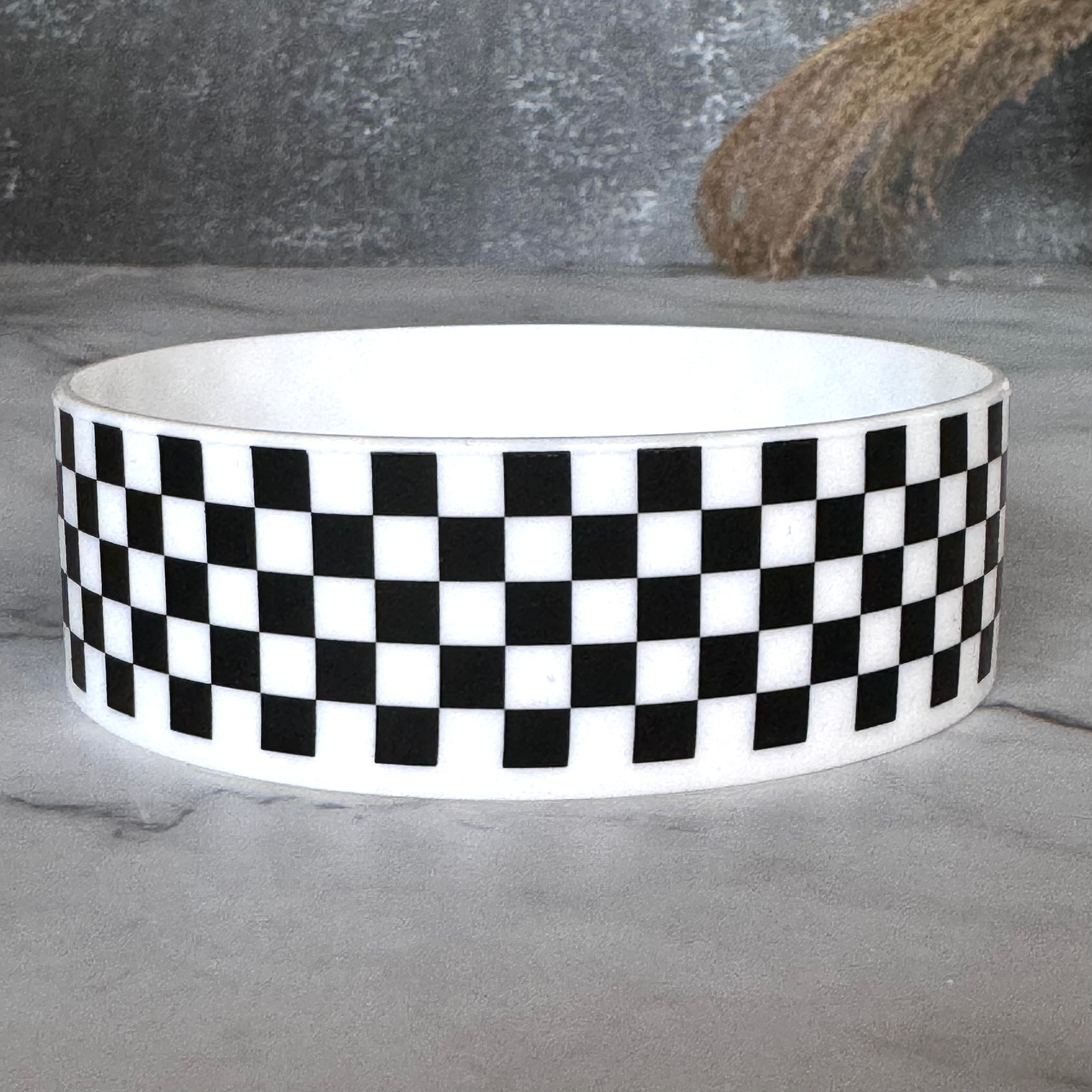 BLACK &amp;amp; WHITE CHECKERS 50oz Bertha Boot for Simple Modern Tumblers -