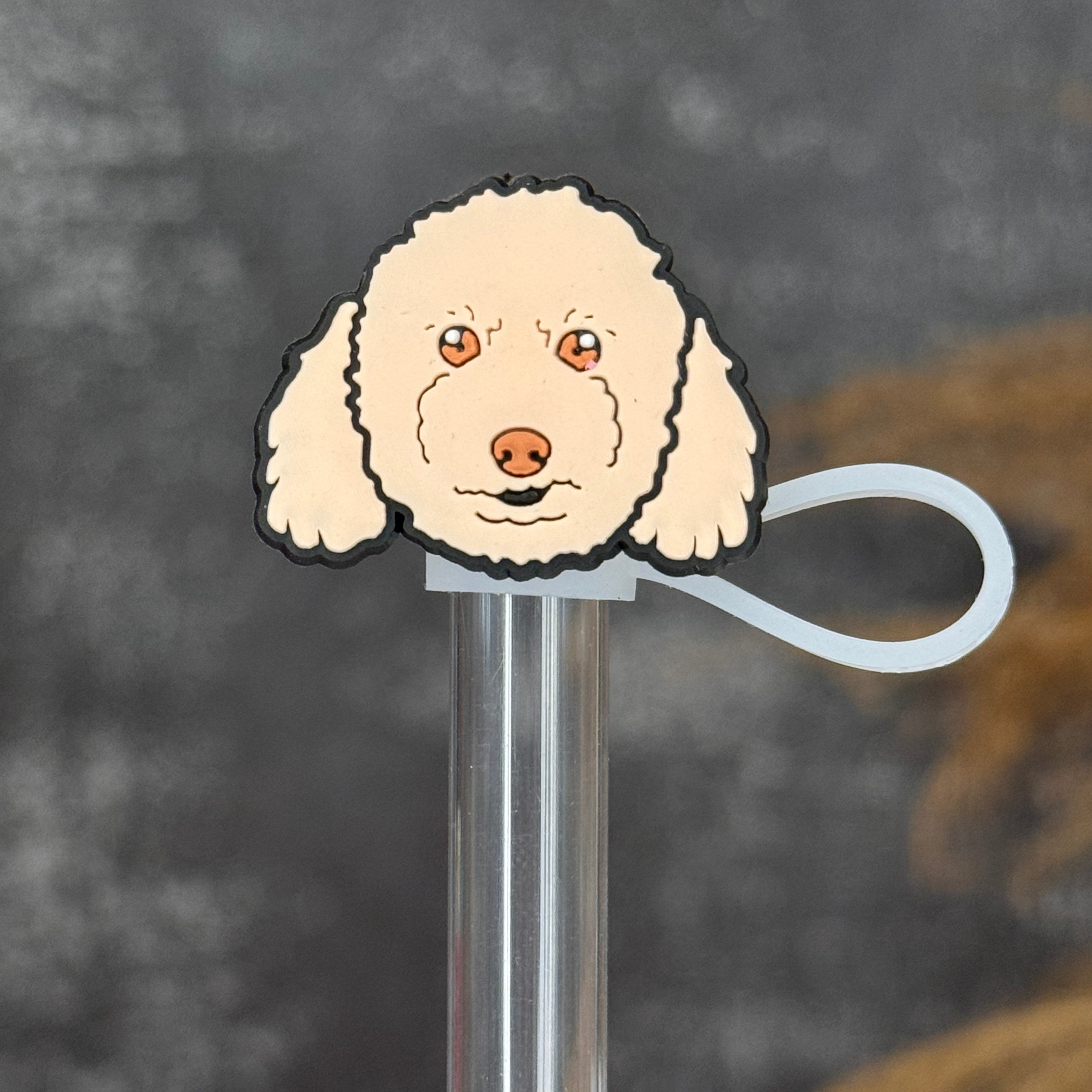 DOODLE STRAW TOPPER BROWN