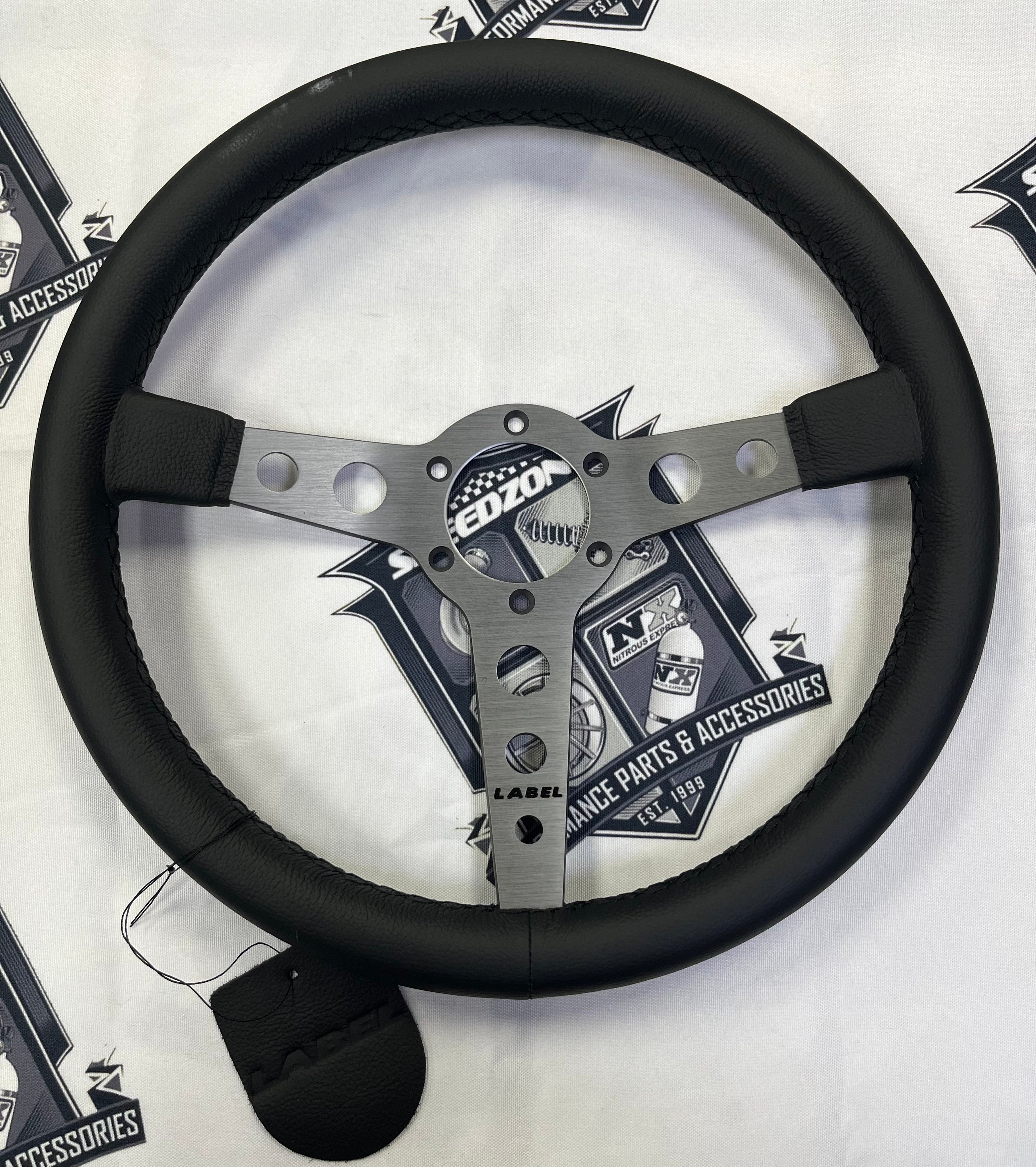 The Daytona | Black Leather | Graphite Spoke | Black Stitch