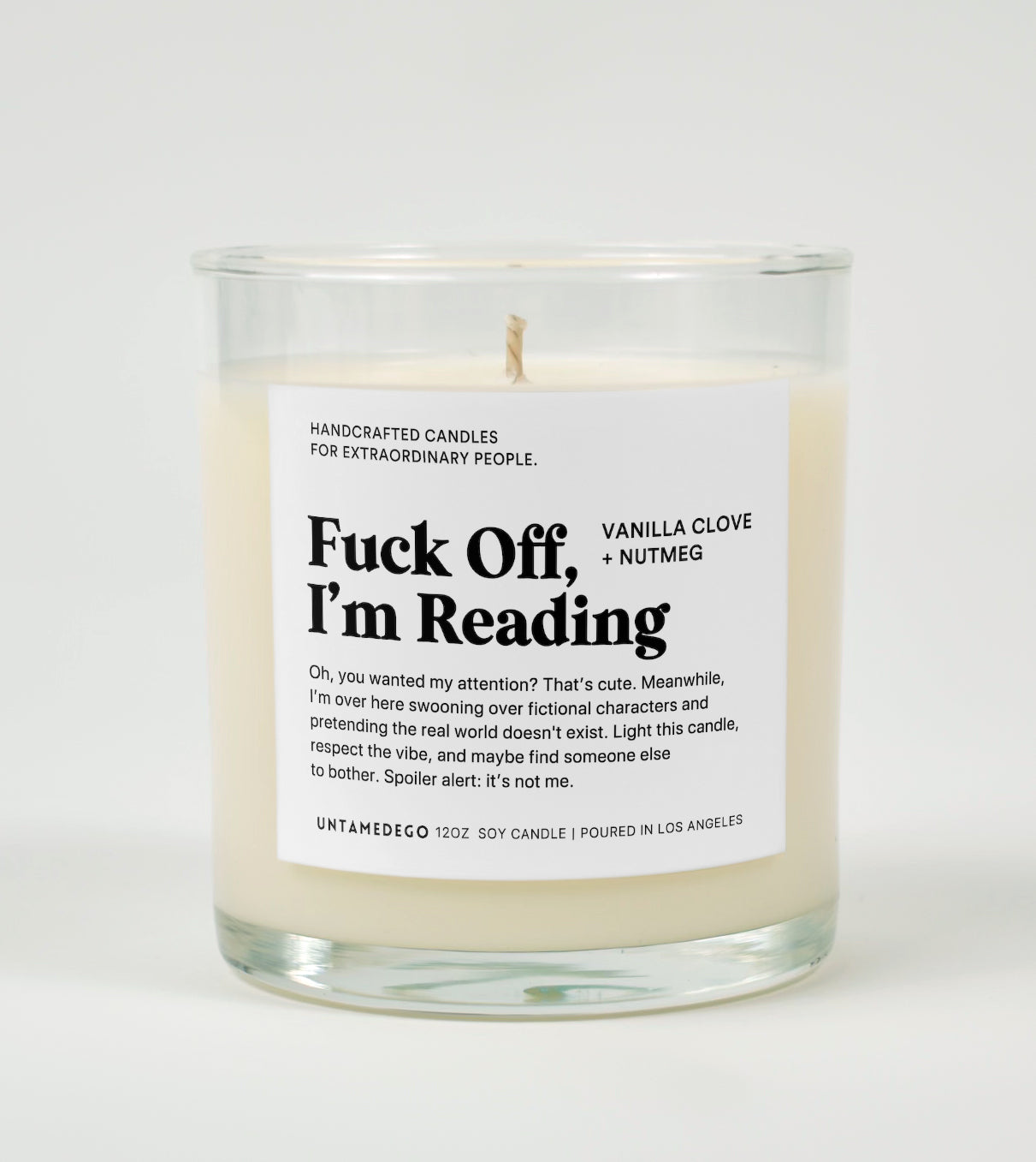 Fuck Off I&amp;#39;m Reading | Funny Candle