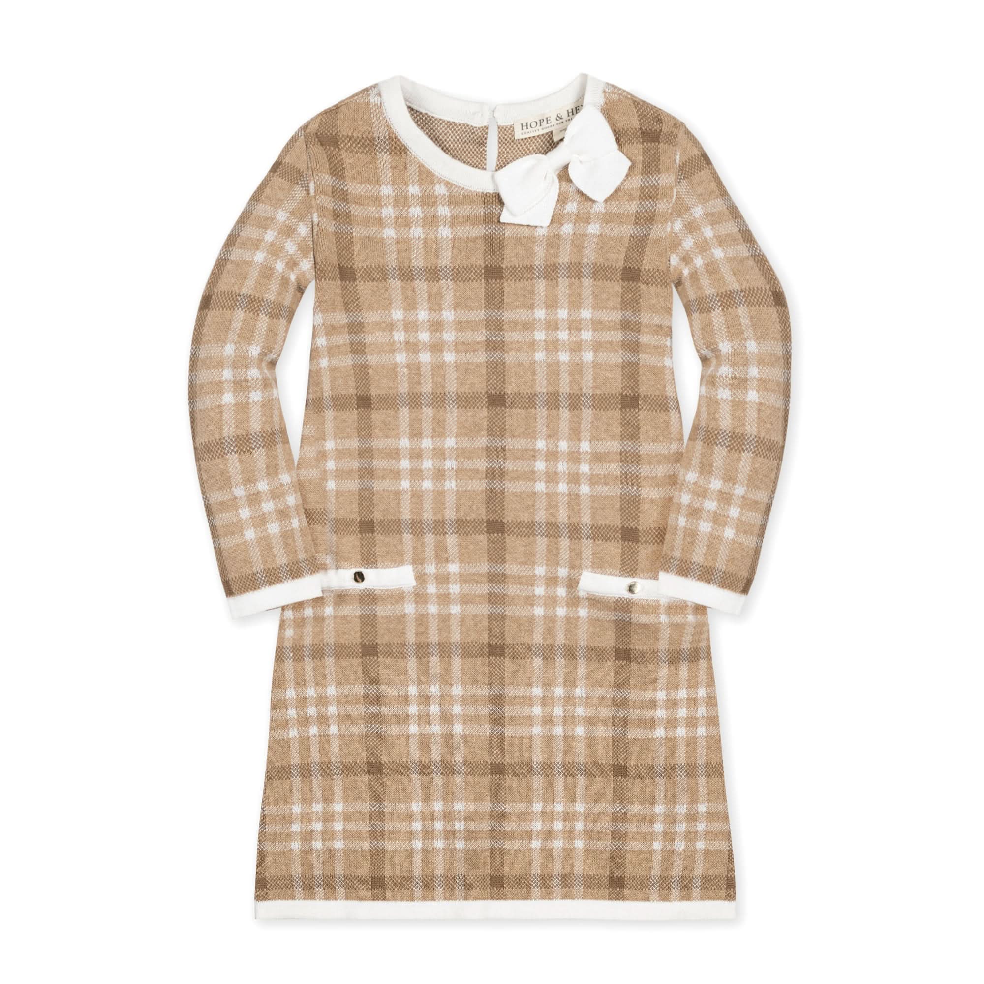 Organic Bow Sweater Dress