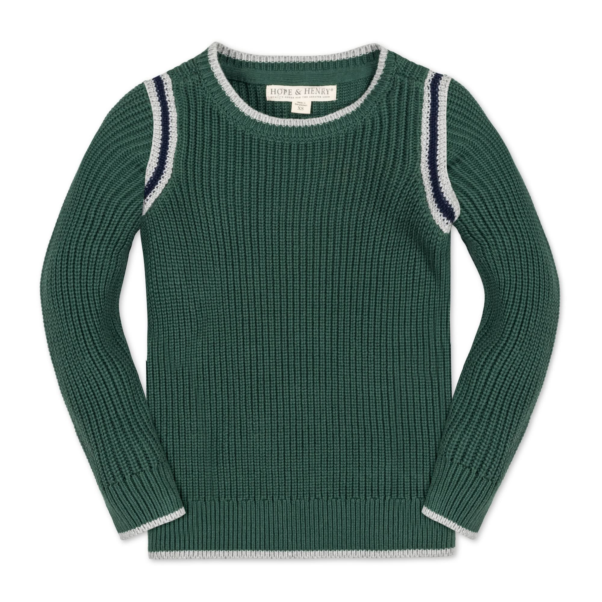 Organic Sporty Crew Neck Sweater - Baby