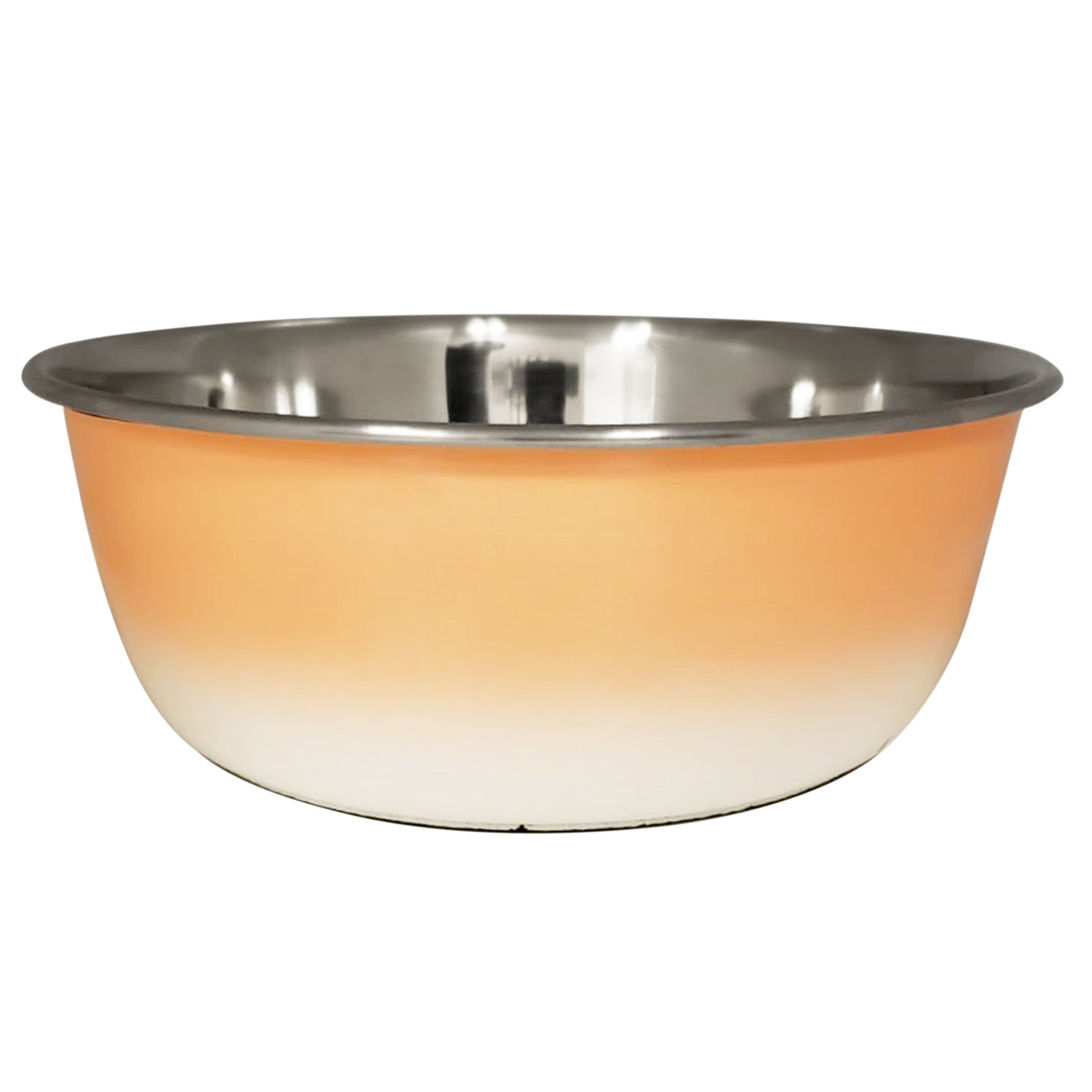 Deep Dog Bowl – Stainless Steel Bowl, Ideal for Small, Medium &amp;amp; Large Dogs – Peach Coral