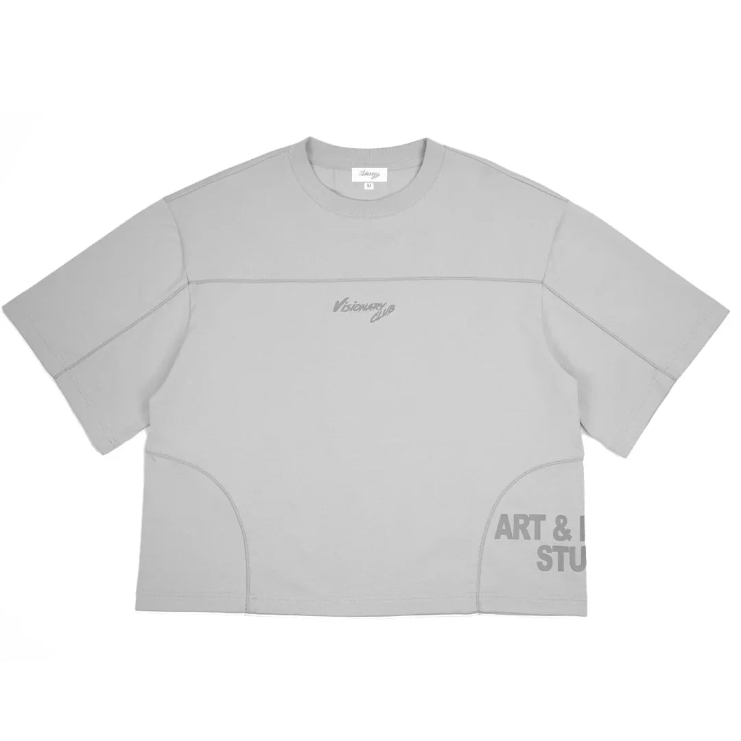 VISIONARY STATEMENT BOXY TEE ( GREY )