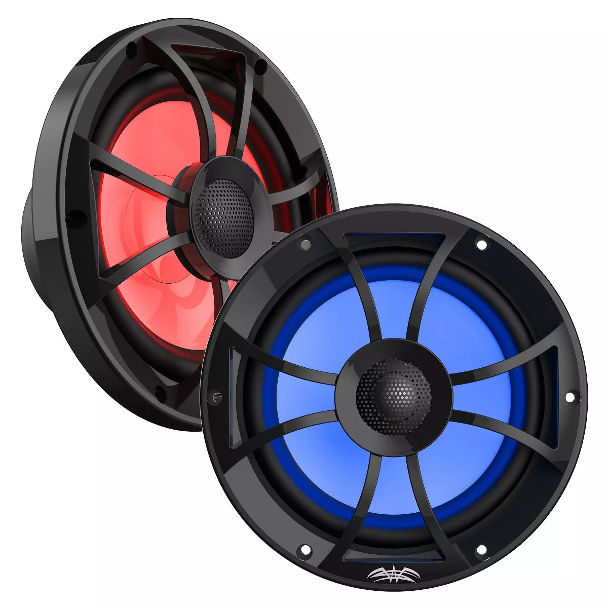 Wet Sounds RECON 8-BG RGB RECON Series 8&amp;quot; Coaxial Speaker w/ Black XS Grille &amp;amp; RGB Tweeter