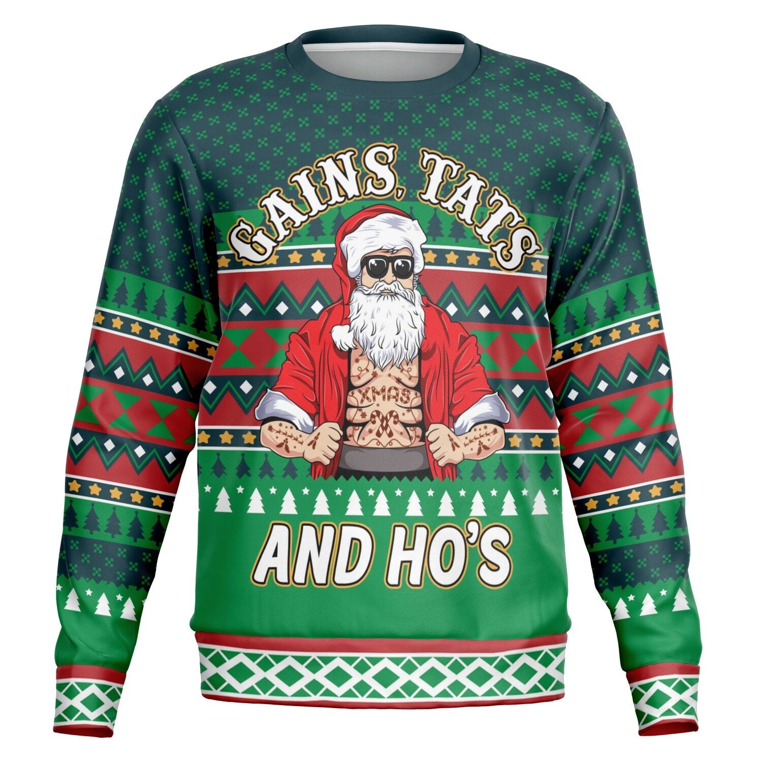 Gains Tats &amp; Ho&#39;s Christmas Sweatshirt