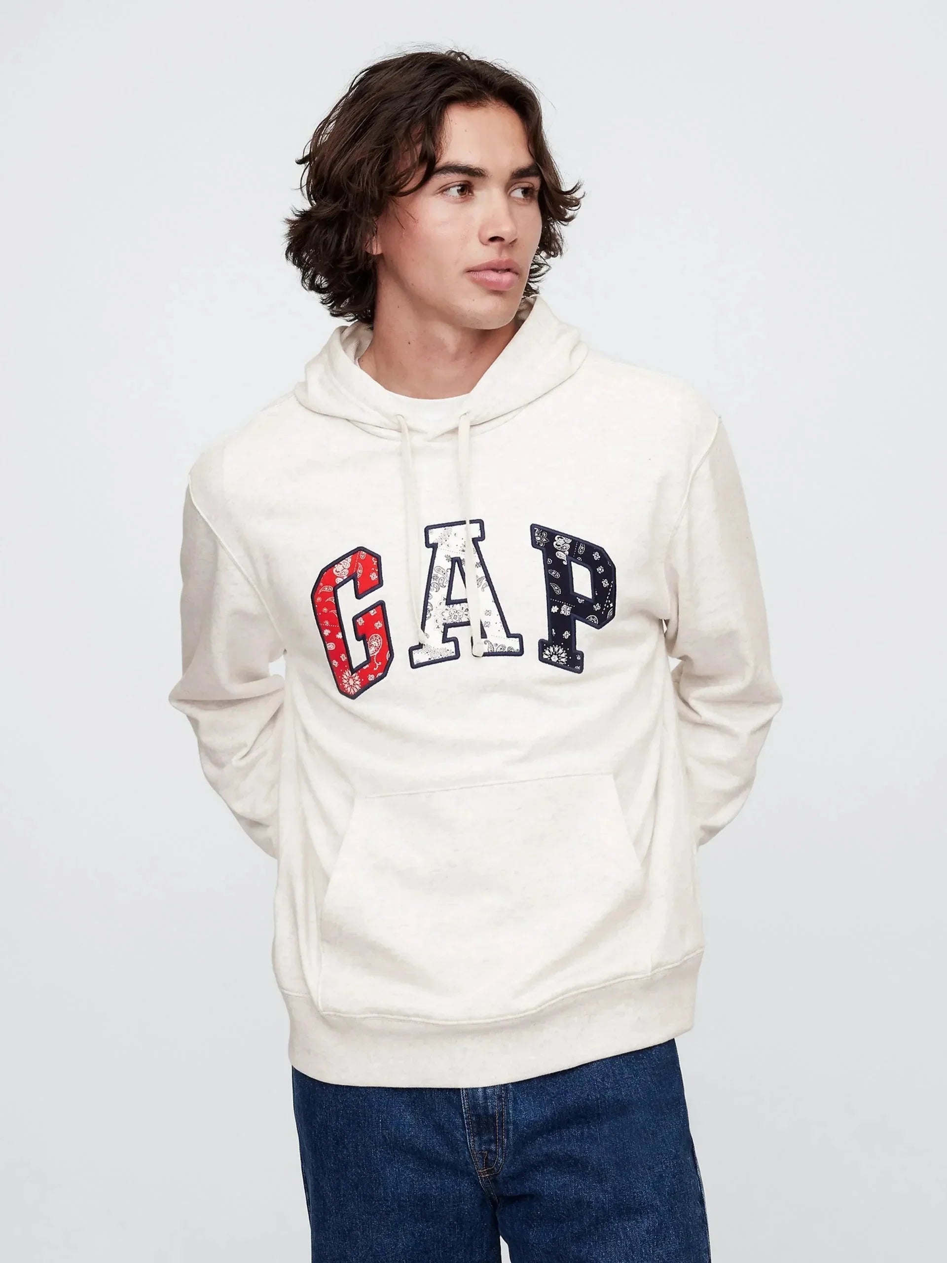 Gap Logo Oversized Fleece Hoodie