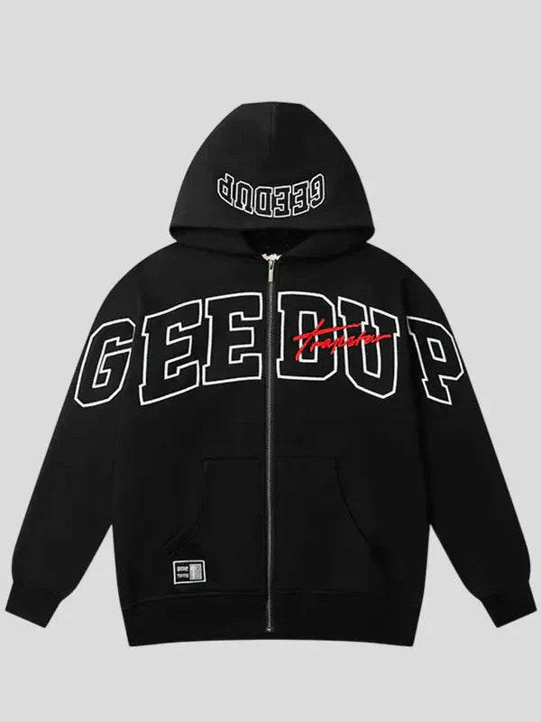 Geedup x Trapstar Black Hooded Jacket