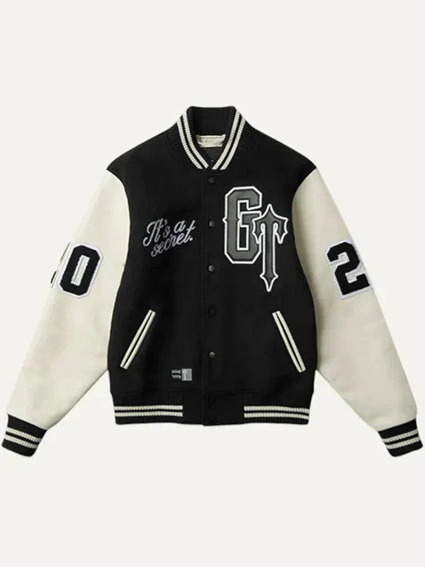 Geedup x Trapstar Letterman Black Varsity Jacket