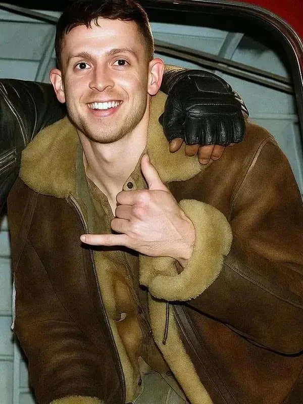 George Somner Afterburn 2025 Brown Leather Jacket