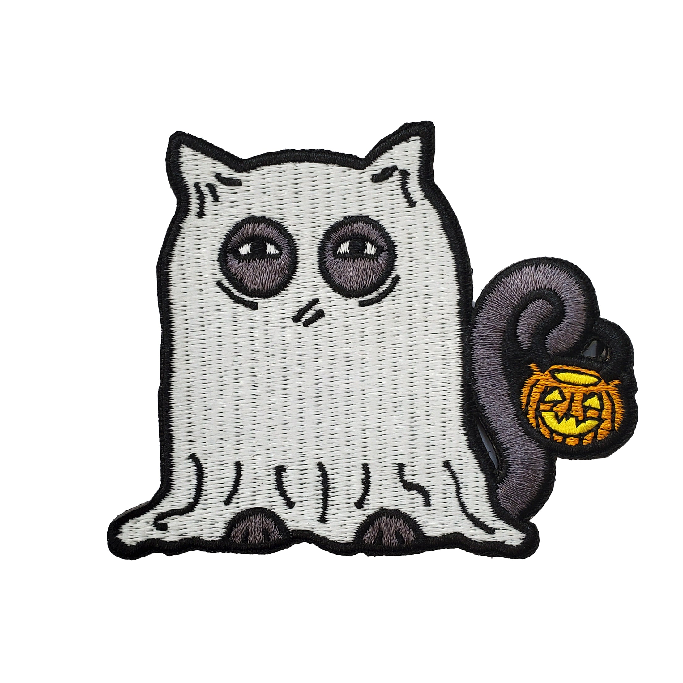 Glowing Ghost Cat Patch