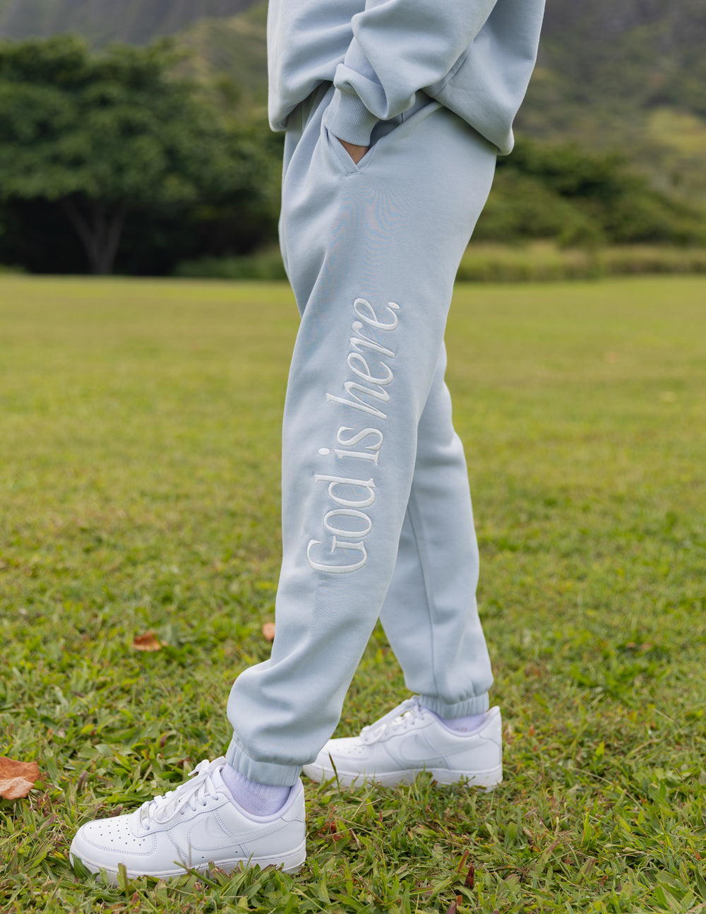 GOD IS HERE UNISEX SWEATPANT