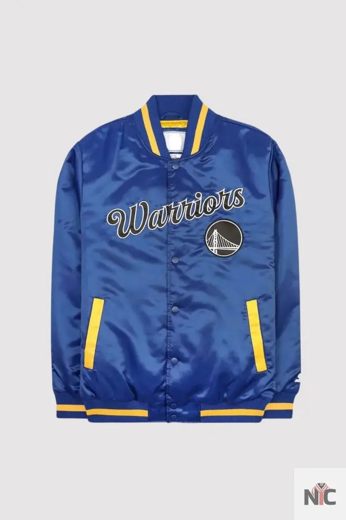 Golden State Warriors Blue Exclusive Varsity Jacket