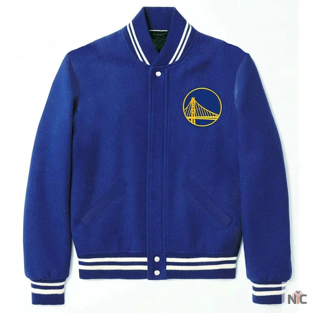 Golden State Warriors Royal Blue Varsity Jacket
