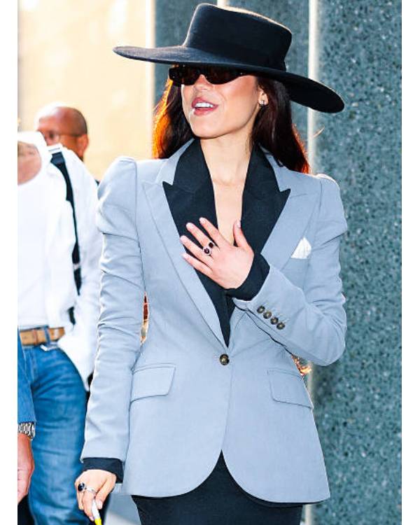 Good Morning America Jenna Ortega Blue Blazer