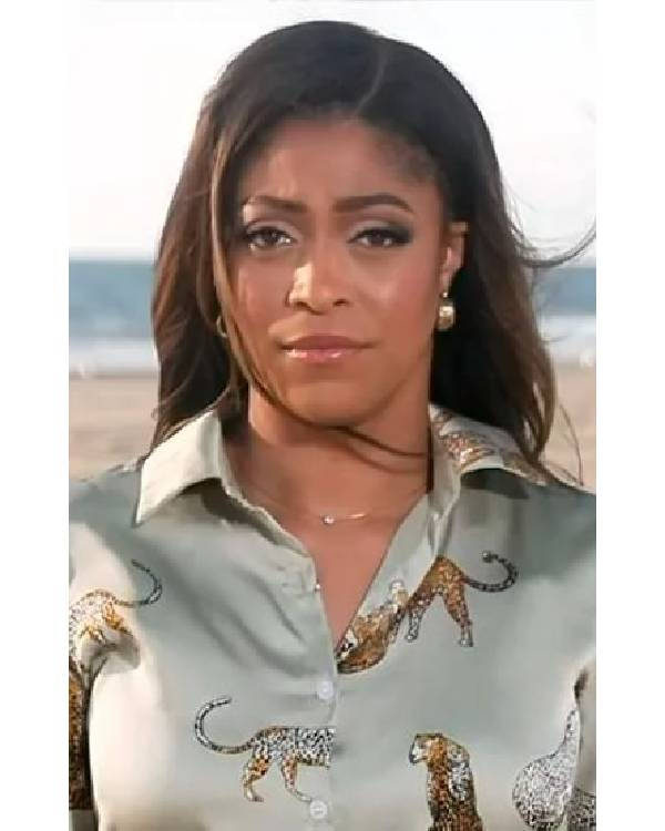 Good Morning America Morgan Norwood Cheetah Print Blouse