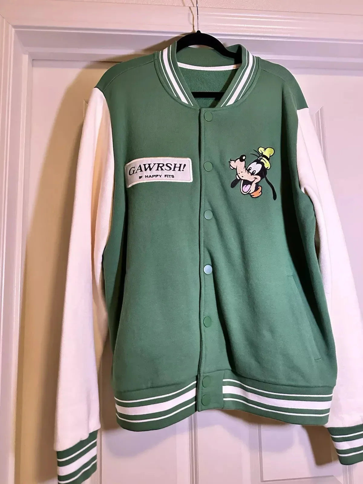 Goofy Gawrsh Varsity Green Jacket