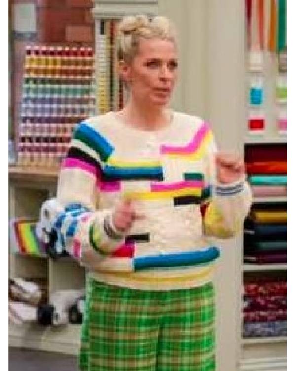 Great British Sewing Bee Sara Pascoe Multicolor Sweater