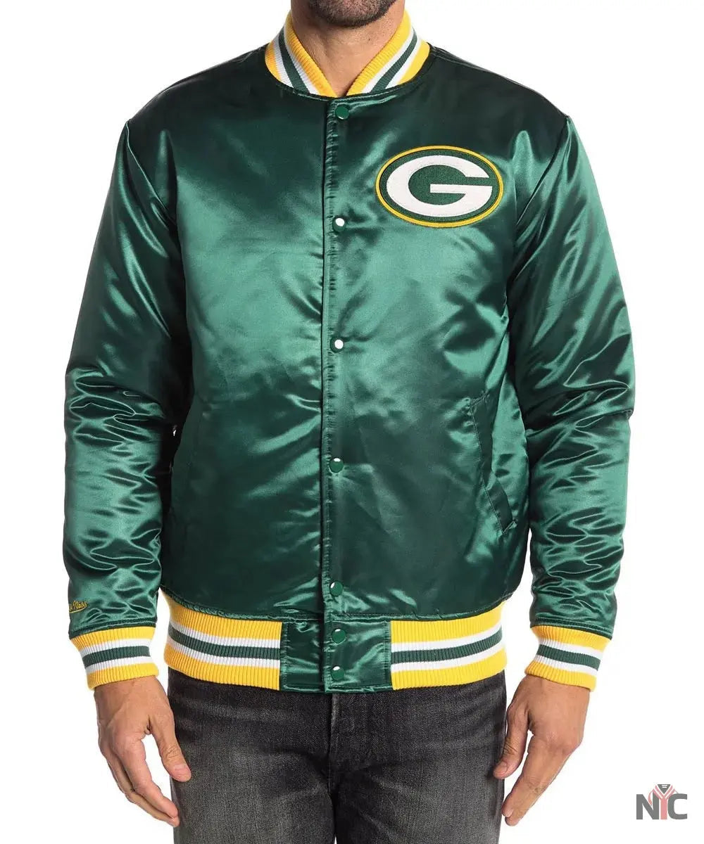 Green Bay Packers Satin Green Jacket