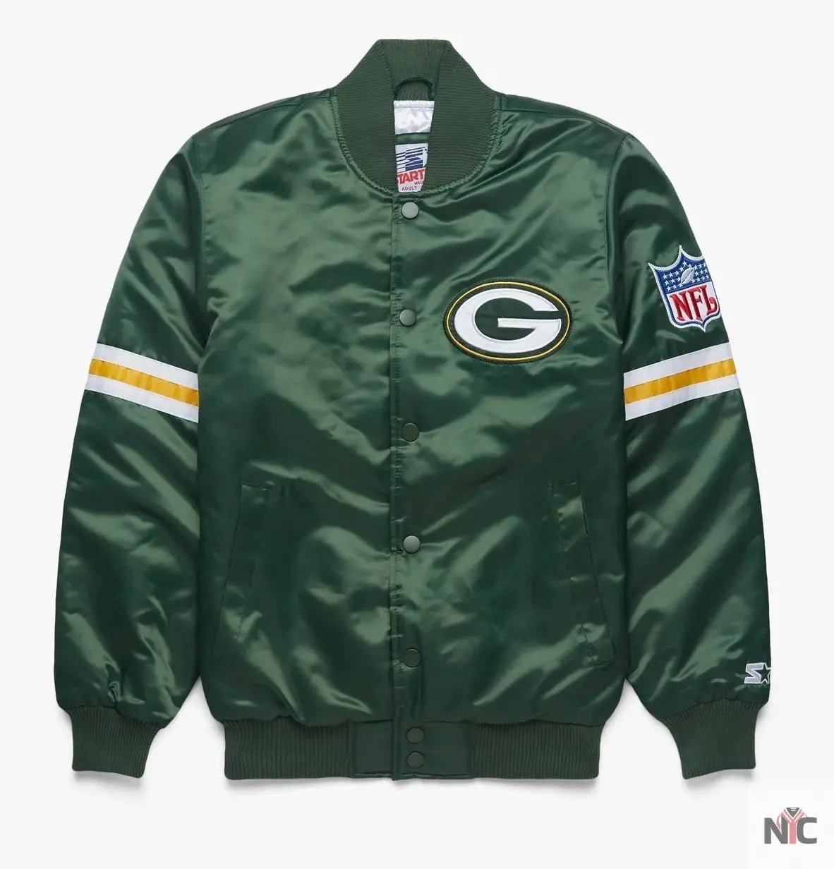 Green Bay Packers Satin Varsity Jacket