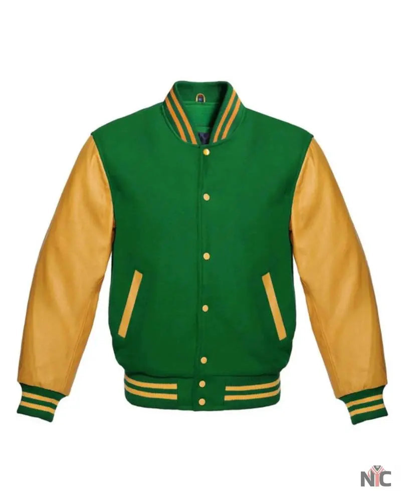 Green and Gold Varsity Jacket
