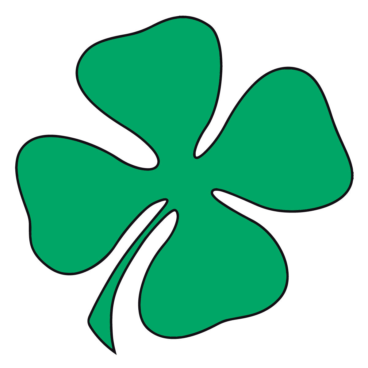 GREEN SHAMROCK HELMET DECAL