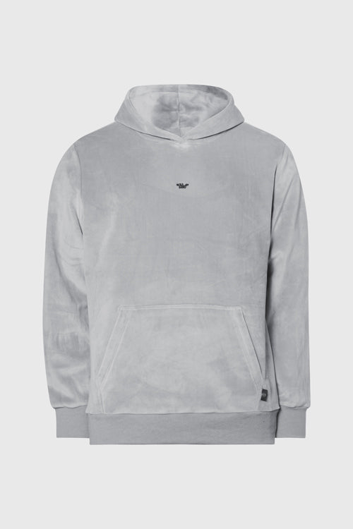 Metal Logo Velour Hoodie