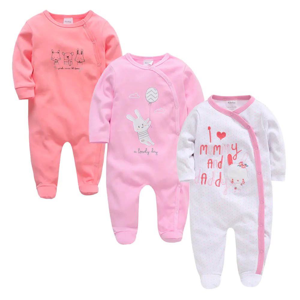 Style Loft Collection BabyStyle Charlette Haute 3-Piece Long Sleeve Onesies