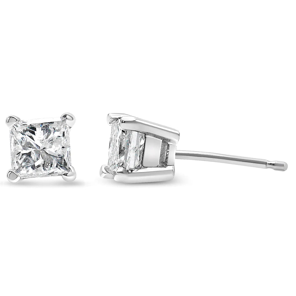 Style Loft Collection Princess-Cut Diamond Petite 14k White Gold 1/5 Ctw Stud Earrings (I-J, I2-I3)