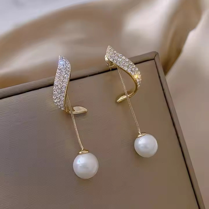 Pearl Drop &amp;amp; Dangler Earring-soristyle