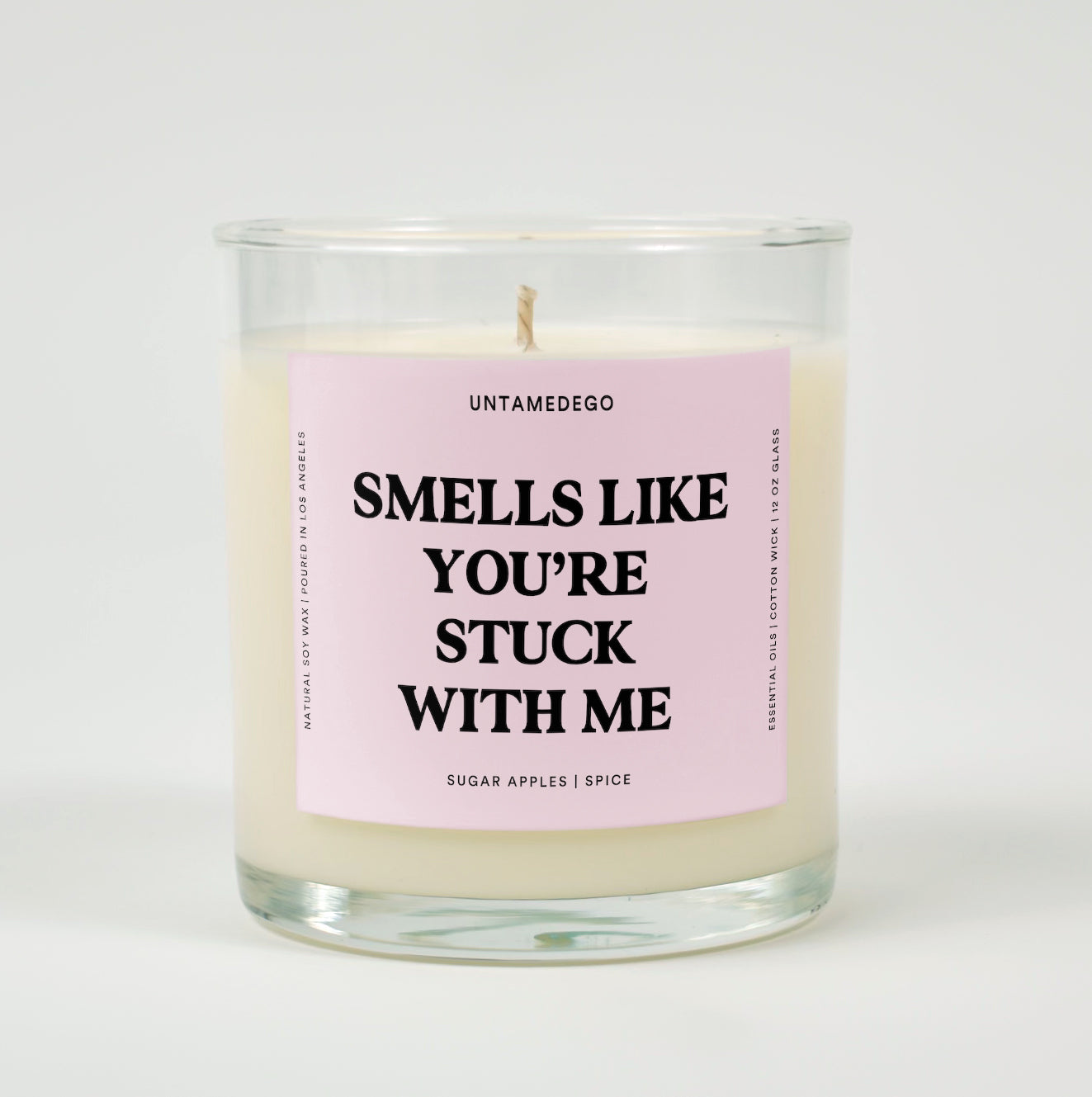 Smells Like You&amp;#39;re Stuck With Me Glass Candle