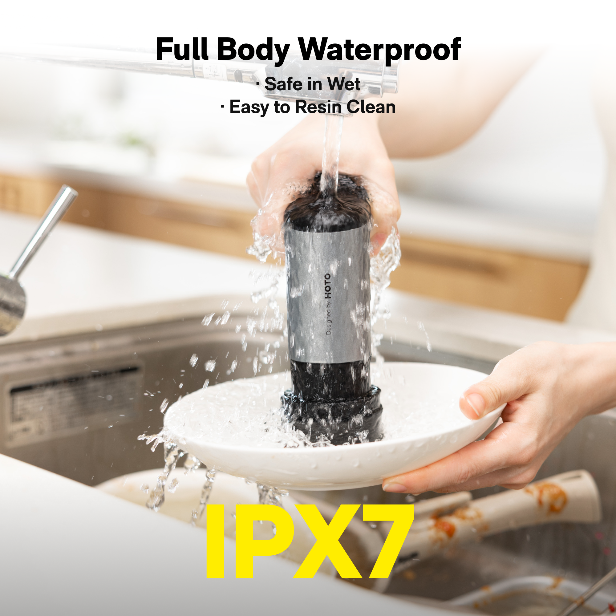 HOTO Grip™ Cordless Spin Scrubber