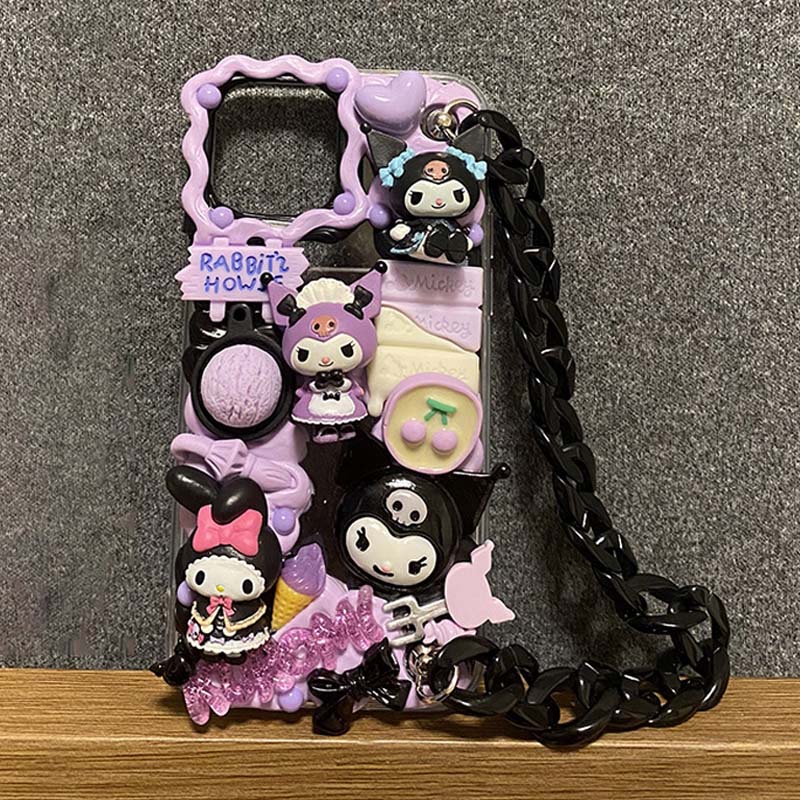 Handmade Lolita Character Fringe Cream Phone Case | ZAKAPOP