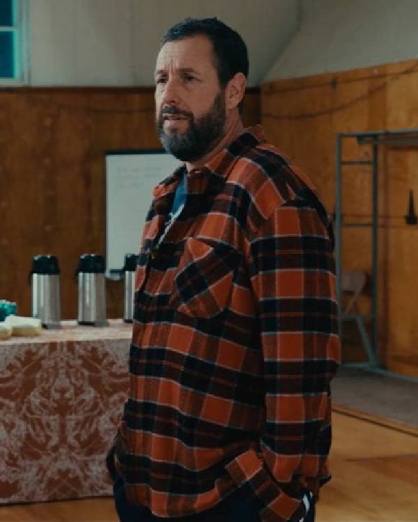 Happy Gilmore 2 Adam Sandler Orange Plaid Shirt