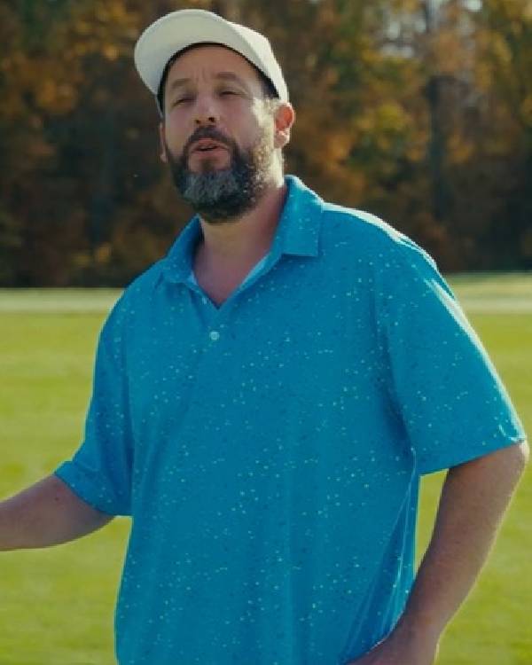 Happy Gilmore 2 Adam Sandler Blue Polo Shirt