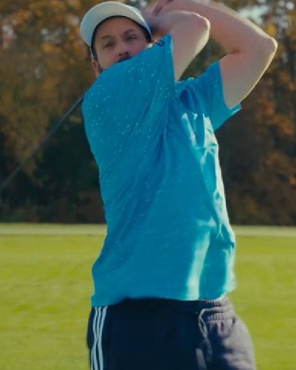 Happy Gilmore 2 Adam Sandler Blue Polo Shirt