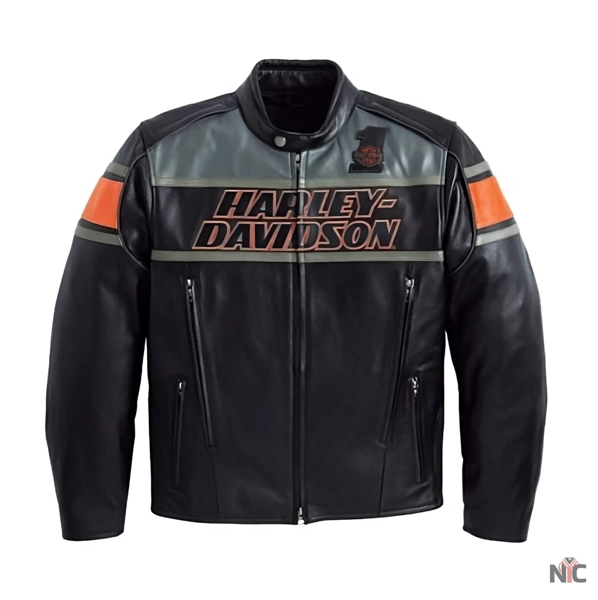 Harley Davidson Vintage Leather Biker Jacket