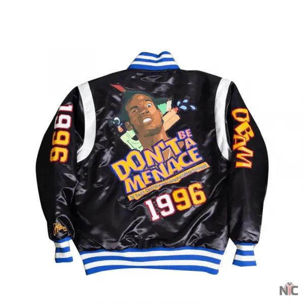 Headgear Classic Black Don’t Be a Menace Satin Jacket