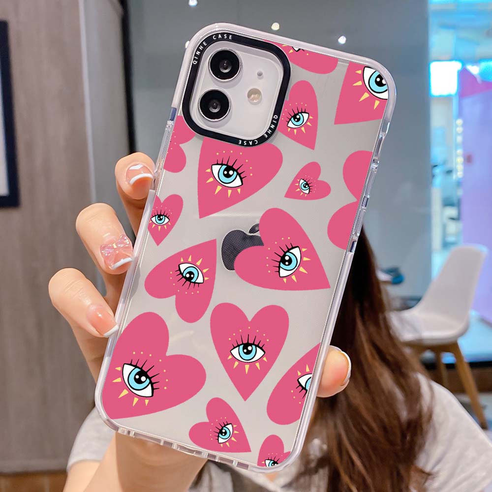 Heart Eye Retro Y2K iPhone Case | ZAKAPOP