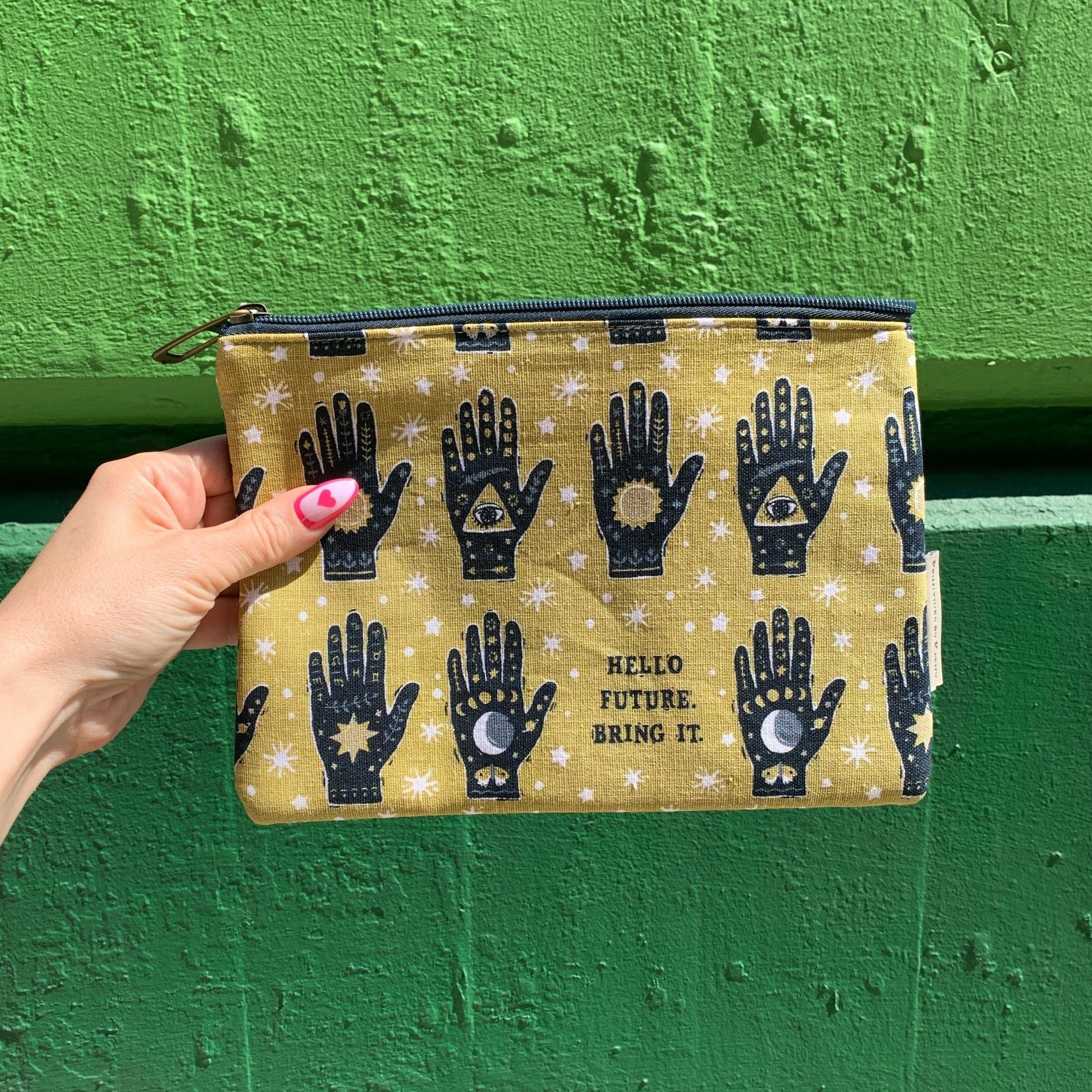 Hello Future Bring It Zipper Pouch | Mystical Pencil Case Organizer | 9.75&amp;quot; x 6.50&amp;quot; | Gift for Her
