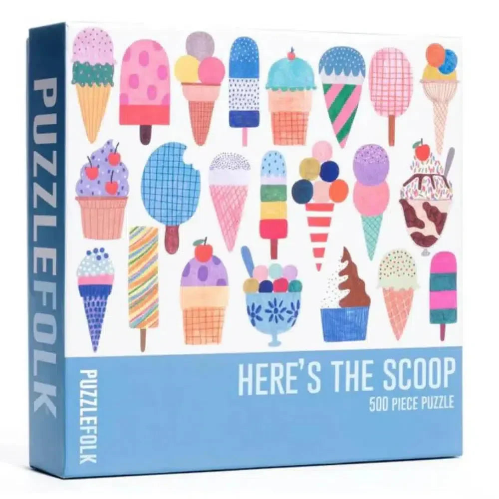 Here&amp;#39;s the Scoop 500 Piece Jigsaw Puzzle PuzzleFolk