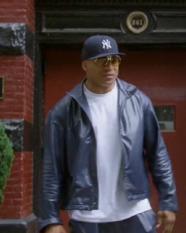 Hip Hop Was Born Here LL Cool J Blue Leather Jacket