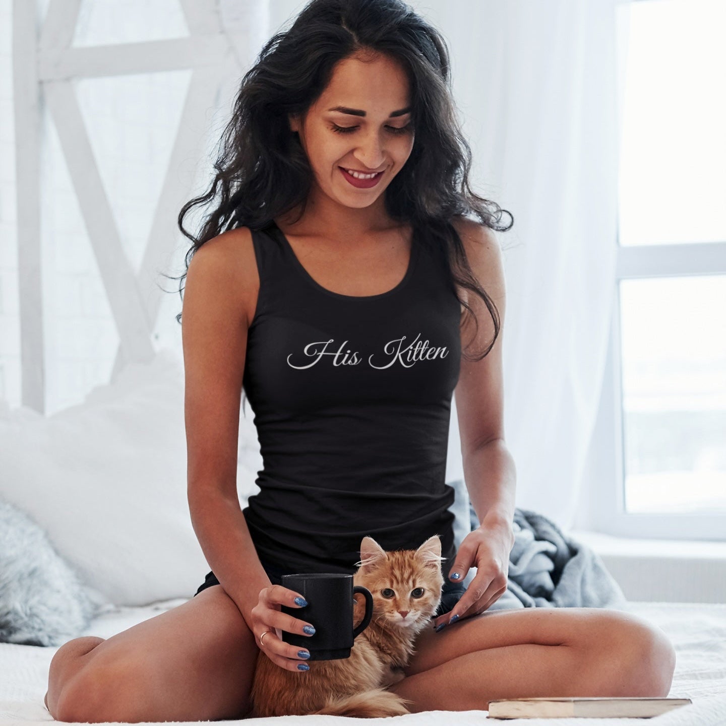 His Kitten Women&amp;#39;s Ideal Racerback Tank
